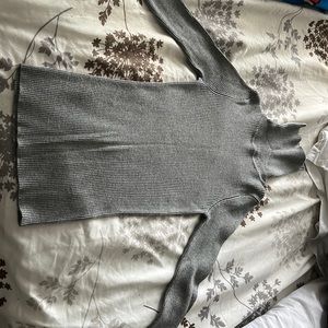 grey body con turtle neck